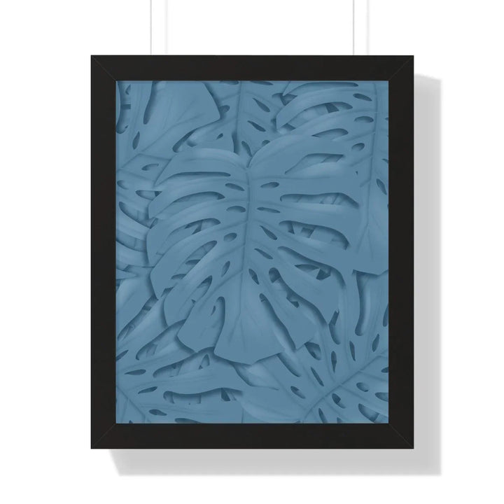 Cerulean Blue Monstera Framed Print, Poster, Laura Christine Photography & Design, Framed, Home & Living, Indoor, Paper, Posters, Laura Christine Photography & Design, laurachristinedesign.com