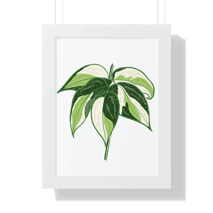 Philodendron 'Cream Splash' Framed Print, Poster, Printify, Framed, Home & Living, Indoor, Paper, Posters, Laura Christine Photography & Design, laurachristinedesign.com