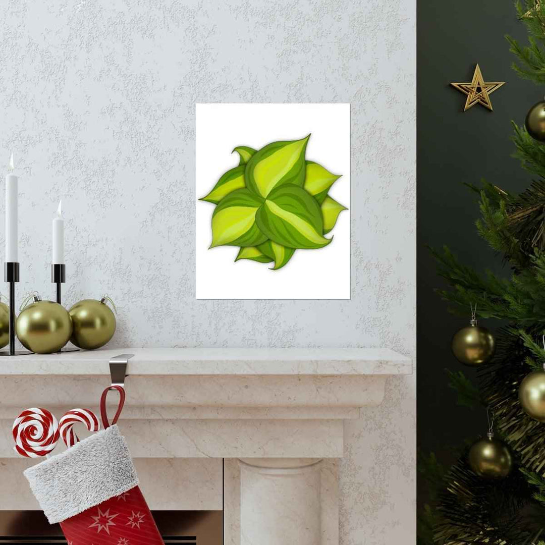 Philodendron Brasil Print – Botanical Wall Art on Museum Grade Paper Poster Unframed - The Potted Pixel