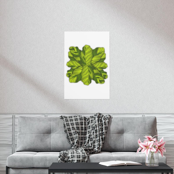 Calathea Yellow Fusion Print – Botanical Wall Art on Museum-Grade Paper Unframed - The Potted Pixel