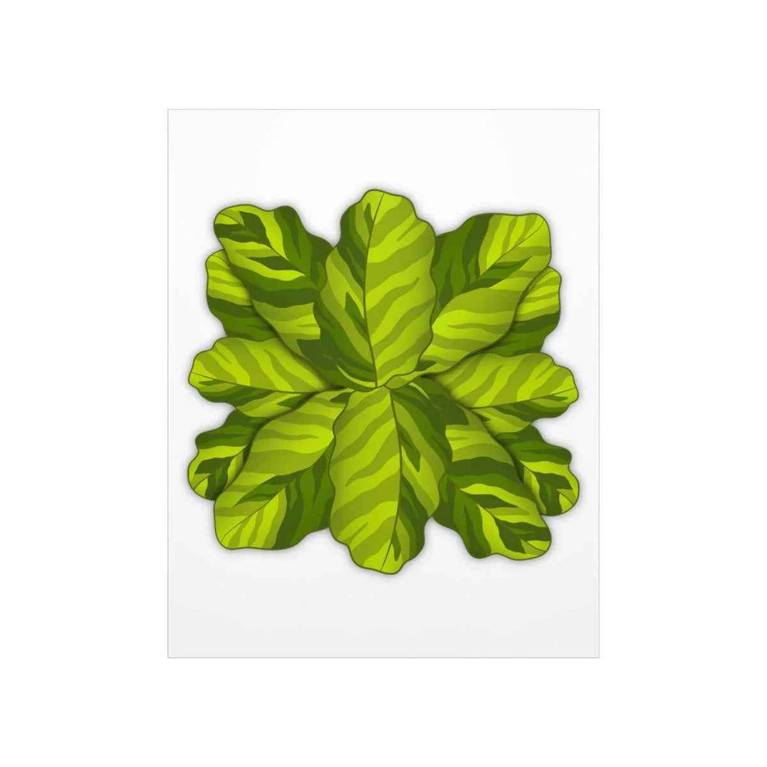 Calathea Yellow Fusion Print – Botanical Wall Art on Museum-Grade Paper Unframed - The Potted Pixel