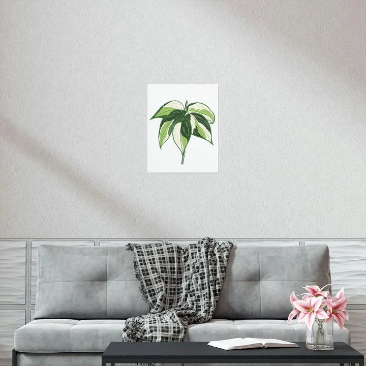 Philodendron 'Cream Splash' Print, Poster, Printify, Back to School, Home & Living, Indoor, Matte, Paper, Posters, Valentine's Day promotion, Laura Christine Photography & Design, laurachristinedesign.com