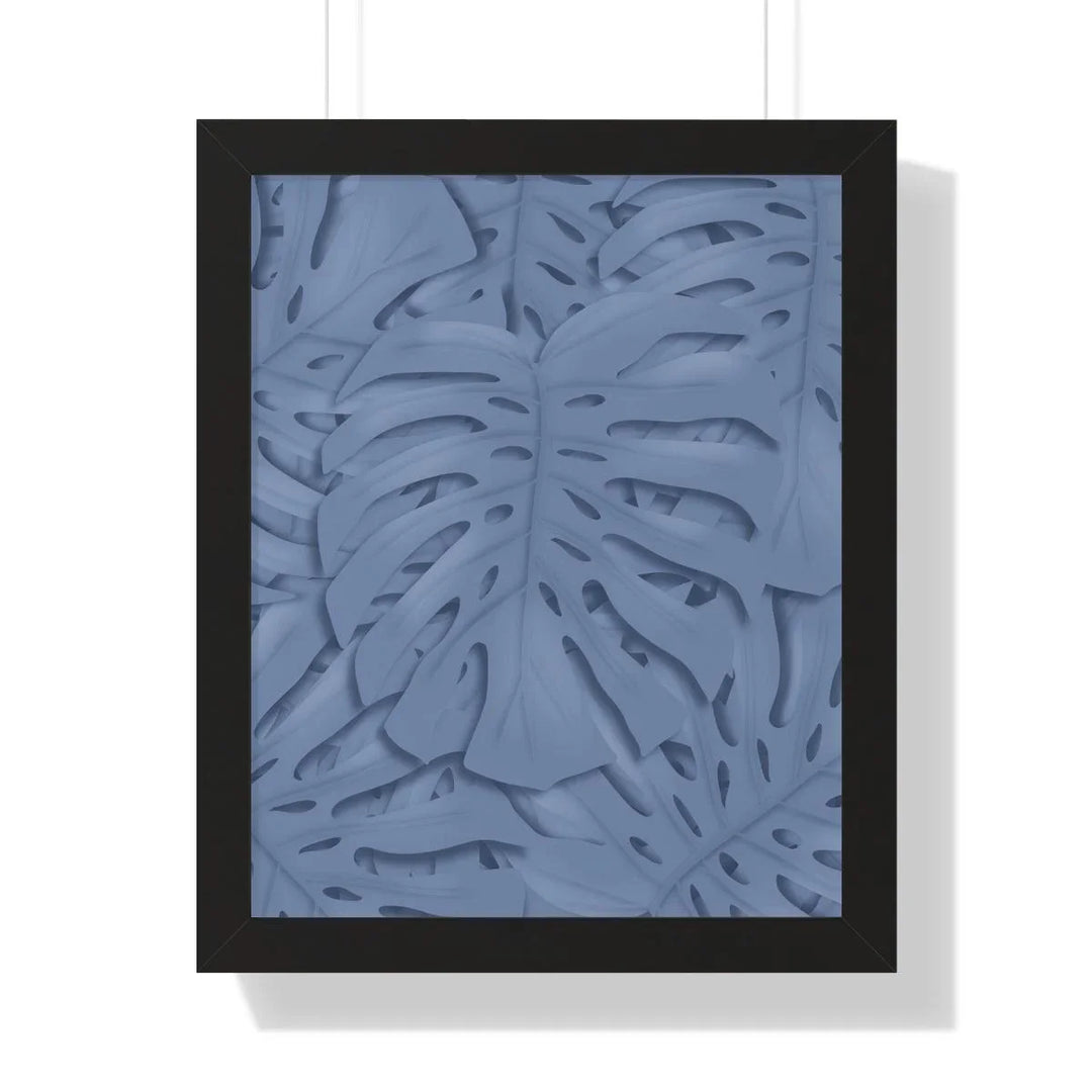 Slate Blue Monstera Framed Print, Poster, Laura Christine Photography & Design, Framed, Home & Living, Indoor, Paper, Posters, Laura Christine Photography & Design, laurachristinedesign.com