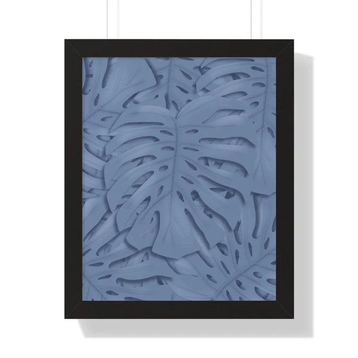 Slate Blue Monstera Framed Print, Poster, Laura Christine Photography & Design, Framed, Home & Living, Indoor, Paper, Posters, Laura Christine Photography & Design, laurachristinedesign.com