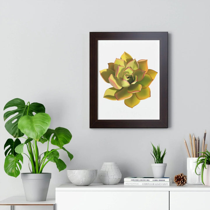 Noble Aeonium Succulent Framed Print, Poster, Printify, Framed, Home & Living, Indoor, Paper, Posters, Laura Christine Photography & Design, laurachristinedesign.com
