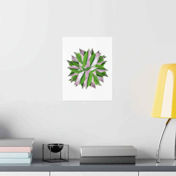 Syngonium Tricolor Botanical Print – Unframed Wall Art - The Potted Pixel