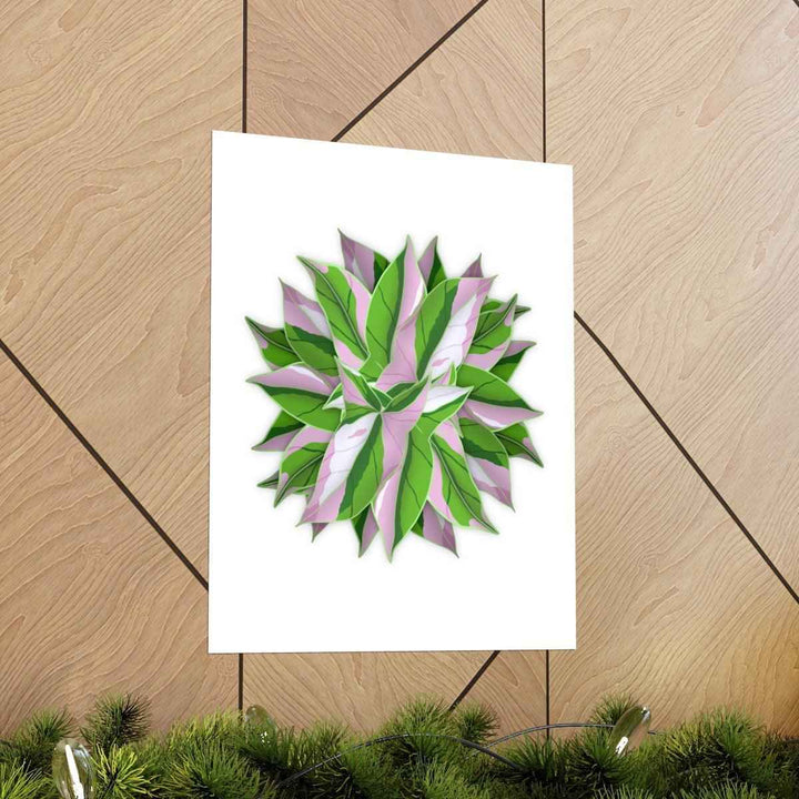 Syngonium Tricolor Botanical Print – Unframed Wall Art - The Potted Pixel