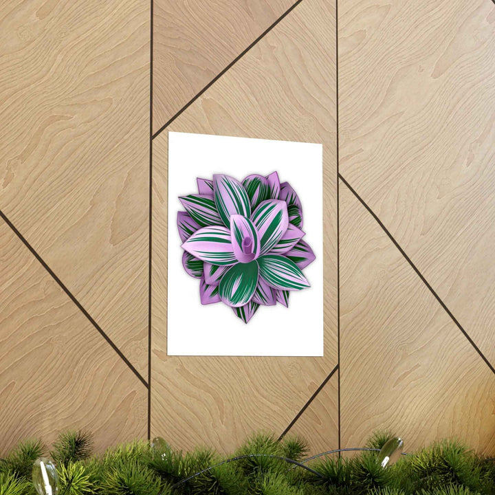 Tradescantia Nanouk Print – Botanical Wall Art on Museum-Grade Paper Poster Unframed - The Potted Pixel