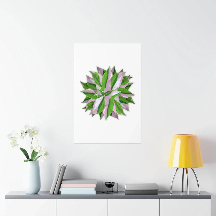 Syngonium Tricolor Botanical Print – Unframed Wall Art - The Potted Pixel