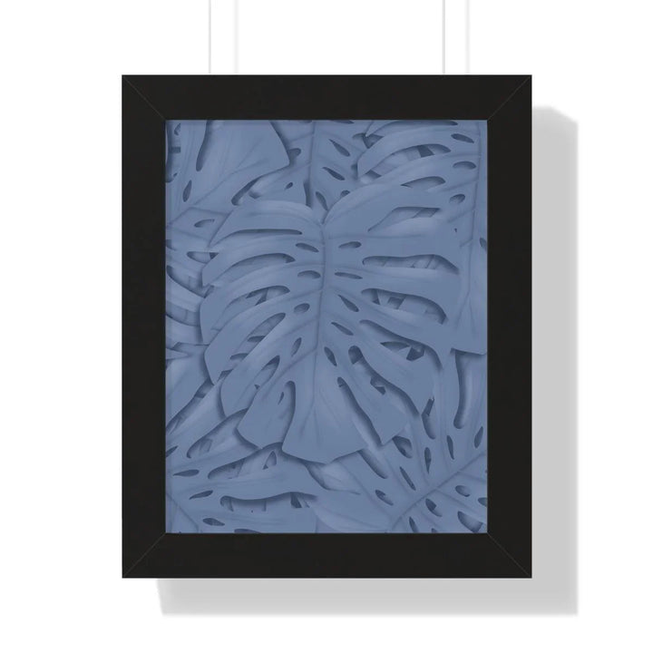 Slate Blue Monstera Framed Print, Poster, Laura Christine Photography & Design, Framed, Home & Living, Indoor, Paper, Posters, Laura Christine Photography & Design, laurachristinedesign.com