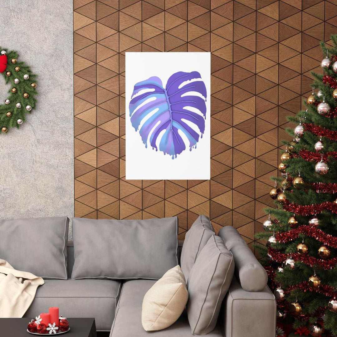 Melting Monstera, Purple - Print, Poster, Laura Christine Photography & Design, Back to School, Home & Living, Indoor, Matte, Paper, Posters, Valentine's Day promotion, Laura Christine Photography & Design, laurachristinedesign.com