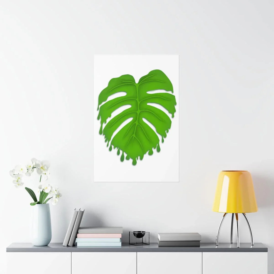 Melting Monstera Print, Poster, Laura Christine Photography & Design, Back to School, Home & Living, Indoor, Matte, Paper, Posters, Valentine's Day promotion, Laura Christine Photography & Design, laurachristinedesign.com