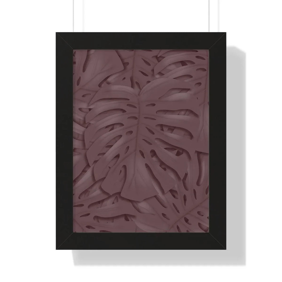 Merlot Monstera Framed Print, Poster, Laura Christine Photography & Design, Framed, Home & Living, Indoor, Paper, Posters, Laura Christine Photography & Design, laurachristinedesign.com