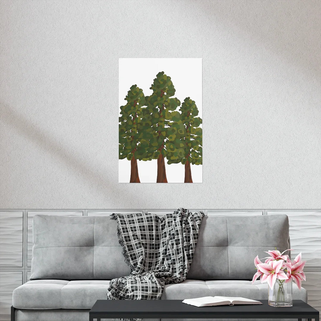 Coastal Redwoods Print On Museum Grade Paper With Archival Ink Unframed Poster For Home Decor