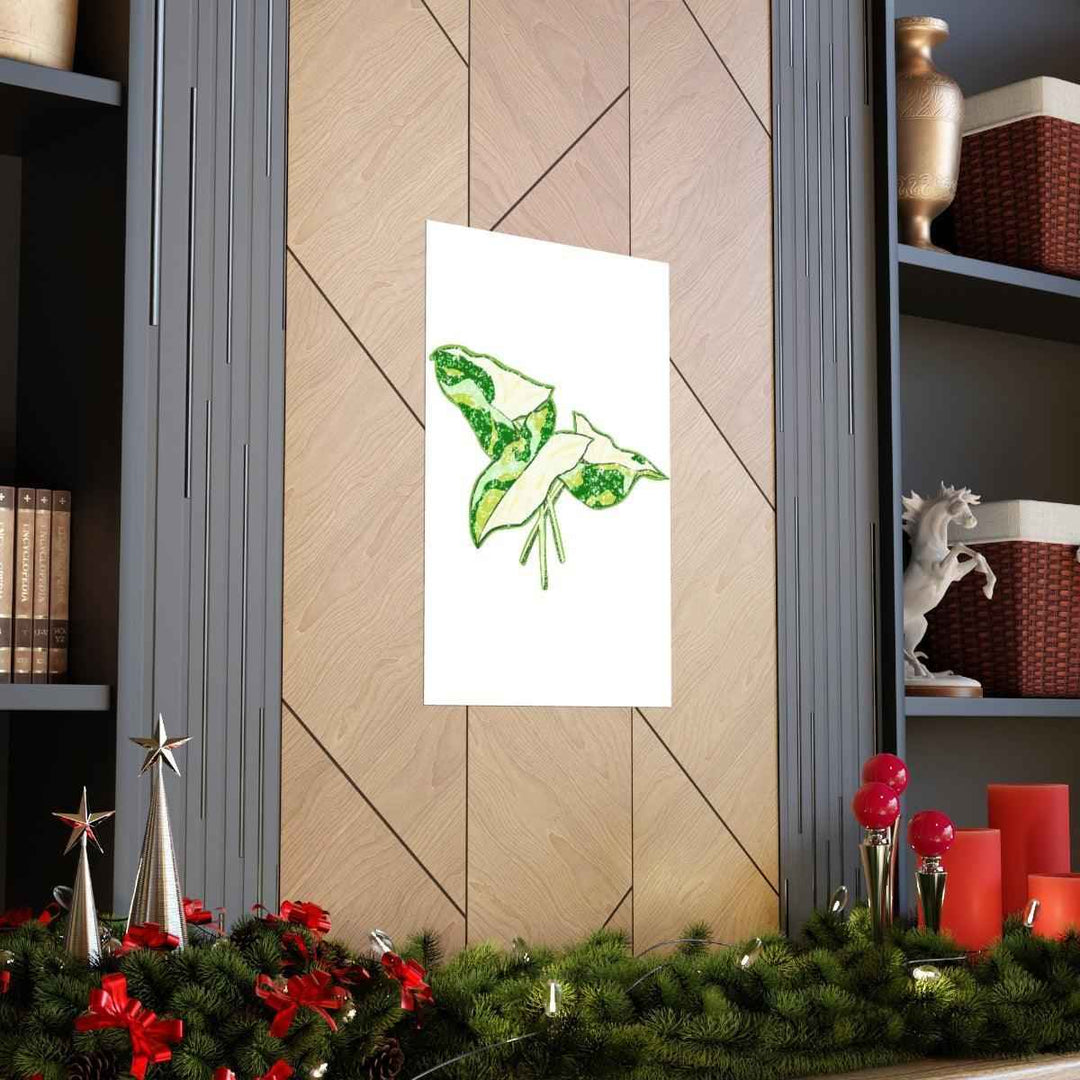 Marble Syngonium Print – Botanical Wall Art on Museum Grade Paper | Matte Finish Unframed - The Potted Pixel