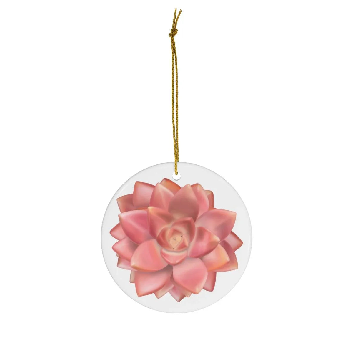 Graptosedum "California Sunset" Succulent Ceramic Ornament, Home Decor, Laura Christine Photography & Design, Ceramic, Christmas, Glossy, Holiday Picks, Home & Living, ornament, Ornaments, Seasonal Decorations, Laura Christine Photography & Design, laurachristinedesign.com