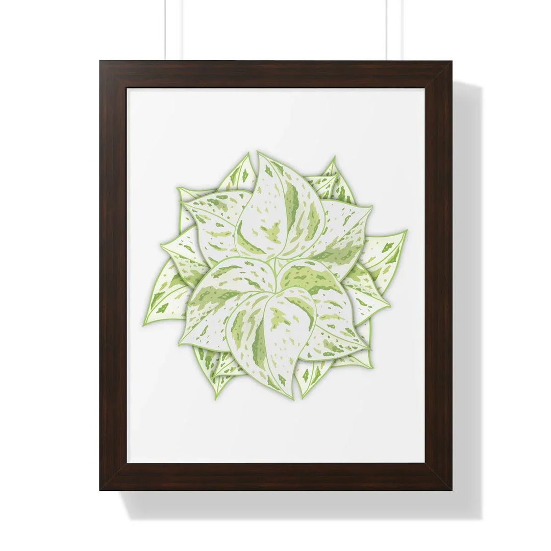 Snow Queen Pothos Framed Print, Poster, Laura Christine Photography & Design, Framed, Home & Living, Indoor, Paper, Posters, Laura Christine Photography & Design, laurachristinedesign.com