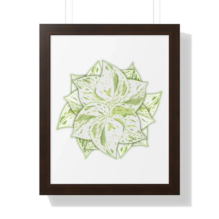 Snow Queen Pothos Framed Print, Poster, Laura Christine Photography & Design, Framed, Home & Living, Indoor, Paper, Posters, Laura Christine Photography & Design, laurachristinedesign.com