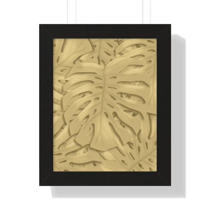 Golden Monstera Framed Print, Poster, Laura Christine Photography & Design, Framed, Home & Living, Indoor, Paper, Posters, Laura Christine Photography & Design, laurachristinedesign.com