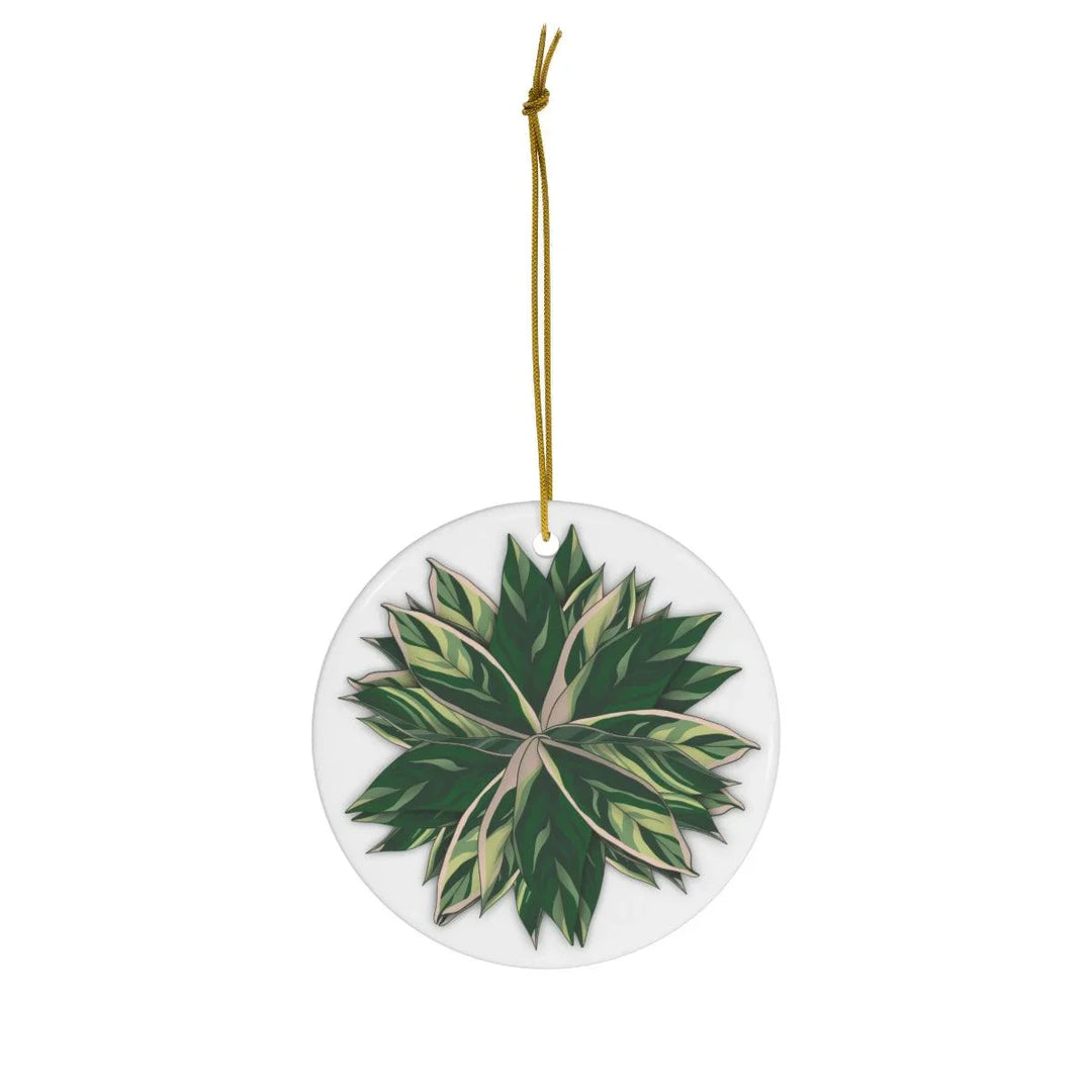 Stromanthe Triostar Ceramic Ornament, Home Decor, Laura Christine Photography &amp; Design, Ceramic, Christmas, Glossy, Holiday Picks, Home &amp; Living, ornament, Ornaments, Seasonal Decorations, Laura Christine Photography &amp; Design, laurachristinedesign.com