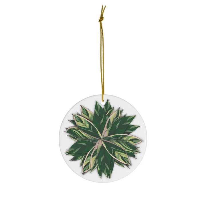Stromanthe Triostar Ceramic Ornament, Home Decor, Laura Christine Photography &amp; Design, Ceramic, Christmas, Glossy, Holiday Picks, Home &amp; Living, ornament, Ornaments, Seasonal Decorations, Laura Christine Photography &amp; Design, laurachristinedesign.com