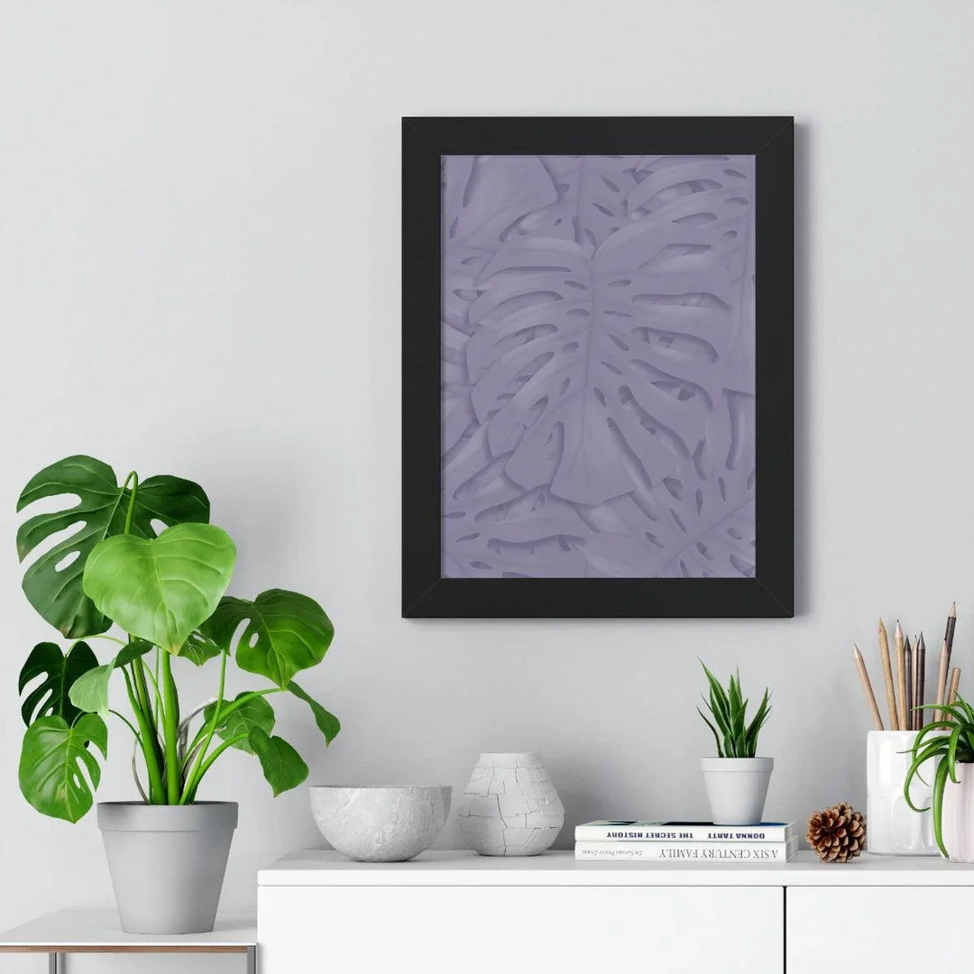 Violet Monstera Framed Print, Poster, Laura Christine Photography & Design, Framed, Home & Living, Indoor, Paper, Posters, Laura Christine Photography & Design, laurachristinedesign.com
