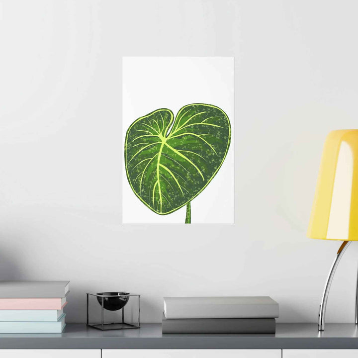 Philodendron Gloriosum Print Botanical Wall Art – Tropical Leaf Poster on Museum-Grade Paper - The Potted Pixel