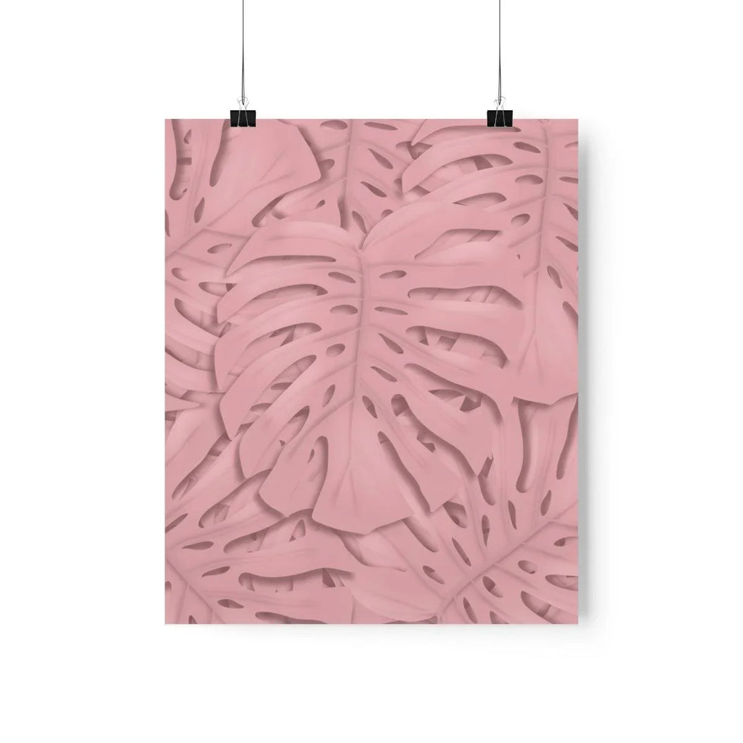 Soft Pink Monstera Print, Poster, Laura Christine Photography & Design, Back to School, Home & Living, Indoor, Matte, Paper, Posters, Valentine's Day promotion, Laura Christine Photography & Design, laurachristinedesign.com