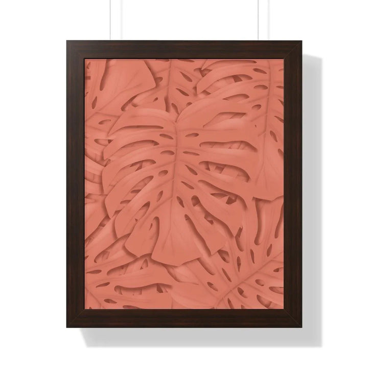 Coral Monstera Framed Print, Poster, Laura Christine Photography & Design, Framed, Home & Living, Indoor, Paper, Posters, Laura Christine Photography & Design, laurachristinedesign.com