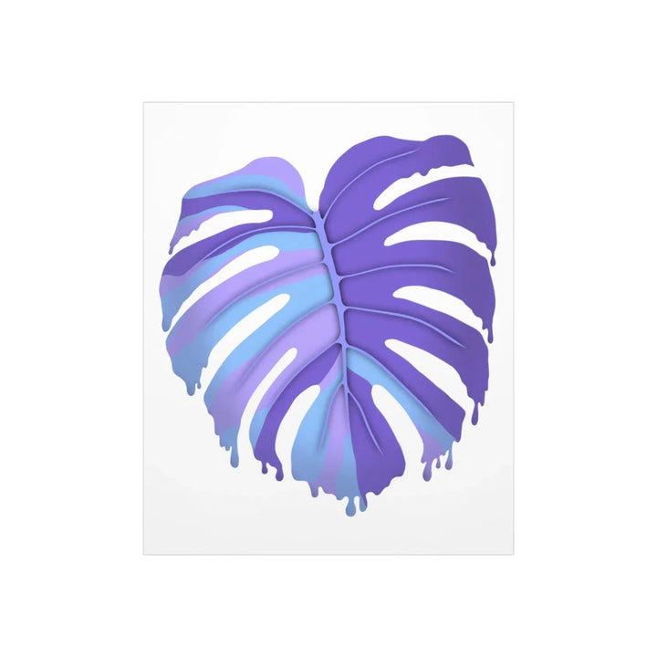 Melting Monstera, Purple - Print, Poster, Laura Christine Photography & Design, Back to School, Home & Living, Indoor, Matte, Paper, Posters, Valentine's Day promotion, Laura Christine Photography & Design, laurachristinedesign.com