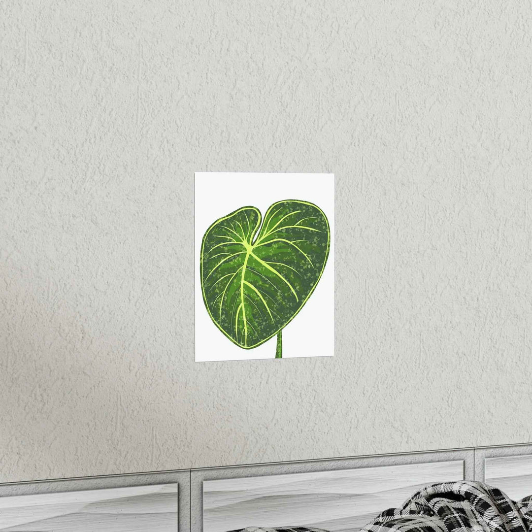 Philodendron Gloriosum Print Botanical Wall Art – Tropical Leaf Poster on Museum-Grade Paper - The Potted Pixel