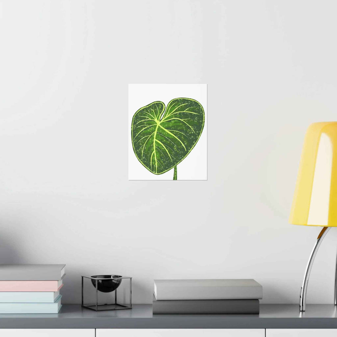 Philodendron Gloriosum Print Botanical Wall Art – Tropical Leaf Poster on Museum-Grade Paper - The Potted Pixel