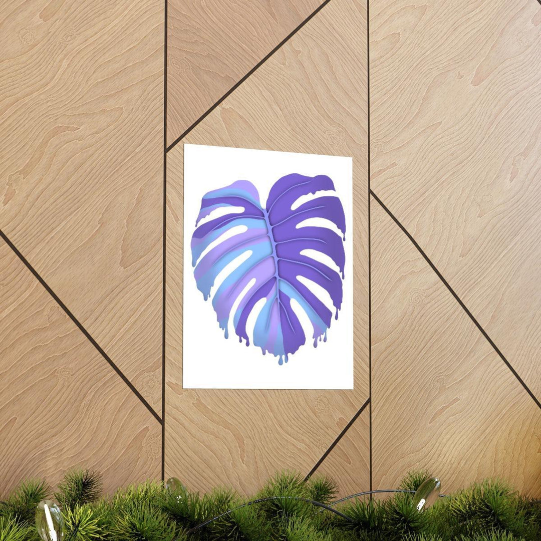 Melting Monstera, Purple - Print, Poster, Laura Christine Photography & Design, Back to School, Home & Living, Indoor, Matte, Paper, Posters, Valentine's Day promotion, Laura Christine Photography & Design, laurachristinedesign.com
