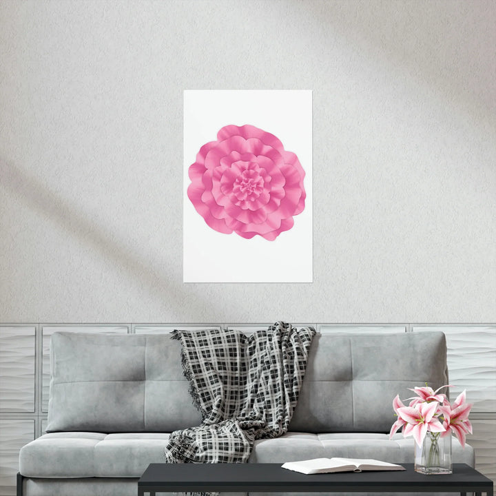 Abstract Peony Print Botanical Poster With Archival Ink On Fine Art Paper Unframed