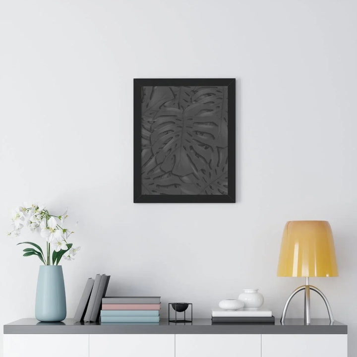 Charcoal Monstera Framed Print, Poster, Laura Christine Photography & Design, Framed, Home & Living, Indoor, Paper, Posters, Laura Christine Photography & Design, laurachristinedesign.com