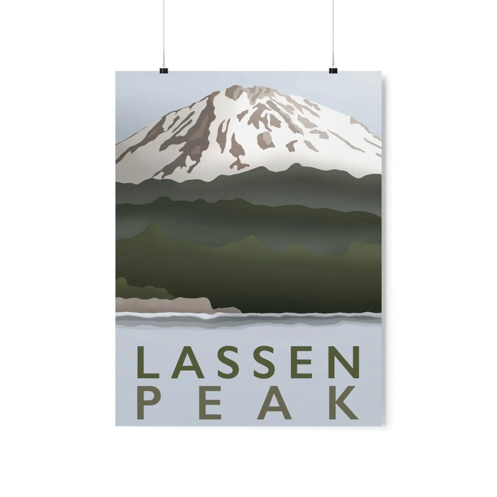 Lassen Peak Minimalist Print, Poster, Printify, Back to School, Home & Living, Indoor, Matte, Paper, Posters, Valentine's Day promotion, Laura Christine Photography & Design, laurachristinedesign.com