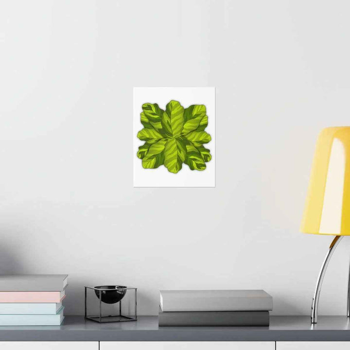 Calathea Yellow Fusion Print – Botanical Wall Art on Museum-Grade Paper Unframed - The Potted Pixel