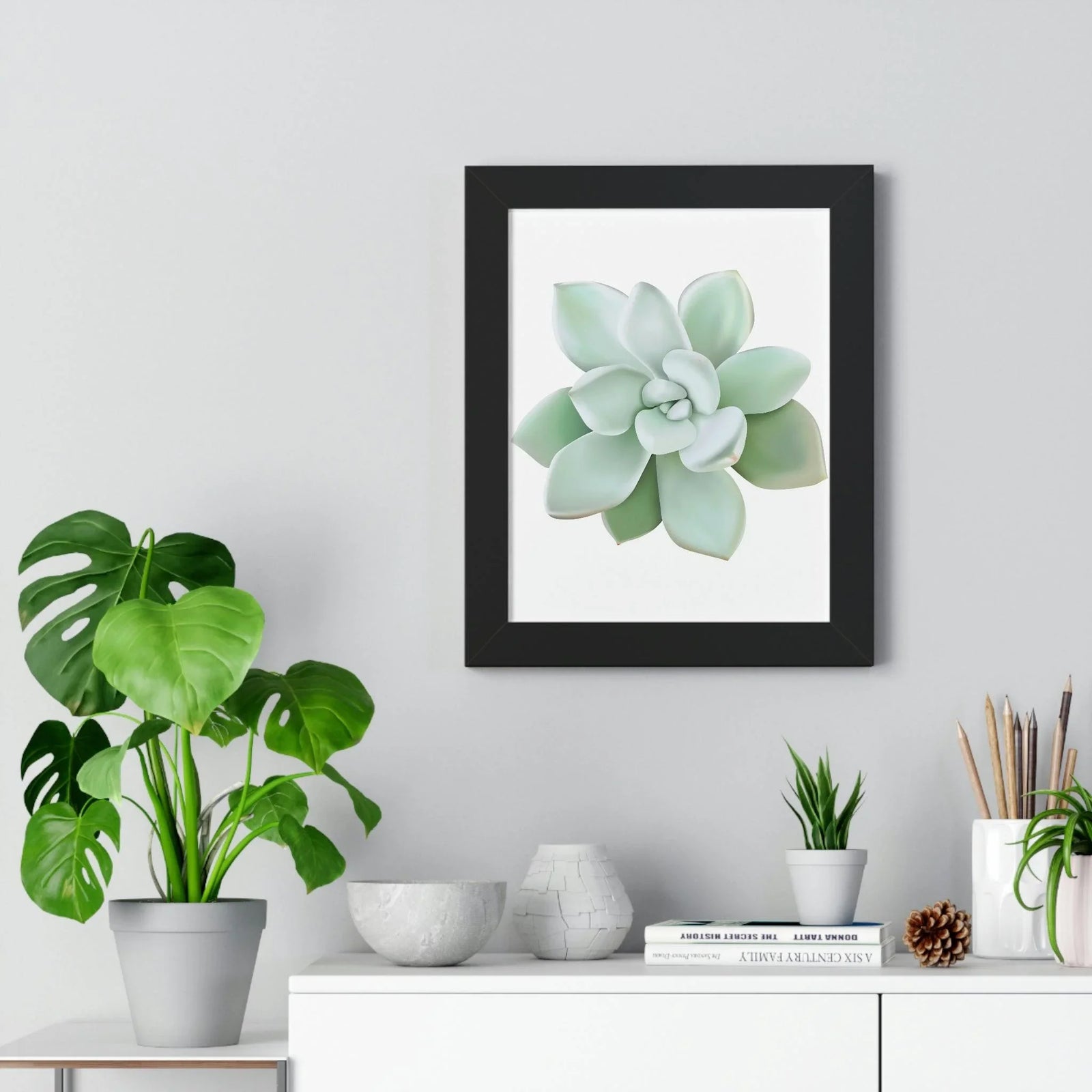 Pachyveria Haagei Succulent Framed Print, Poster, Printify, Framed, Home & Living, Indoor, Paper, Posters, Laura Christine Photography & Design, laurachristinedesign.com