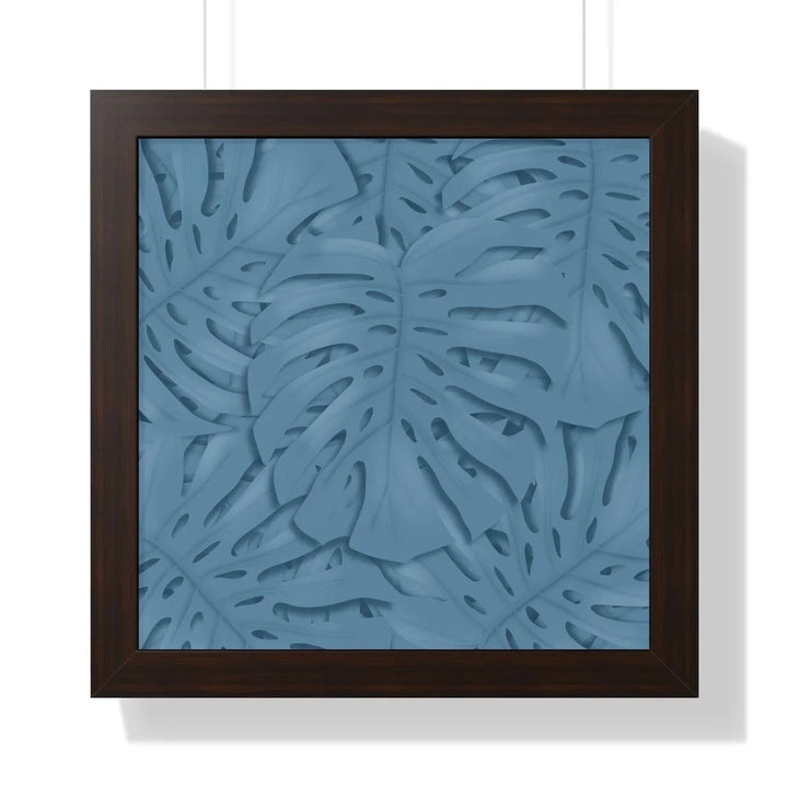 Cerulean Blue Monstera Framed Print, Poster, Laura Christine Photography & Design, Framed, Home & Living, Indoor, Paper, Posters, Laura Christine Photography & Design, laurachristinedesign.com