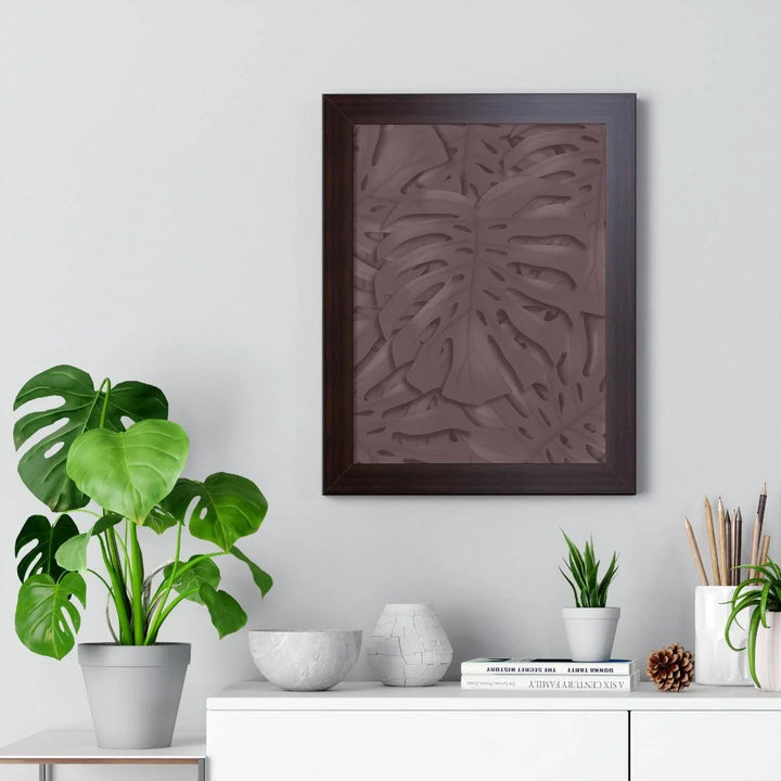 Merlot Monstera Framed Print, Poster, Laura Christine Photography & Design, Framed, Home & Living, Indoor, Paper, Posters, Laura Christine Photography & Design, laurachristinedesign.com