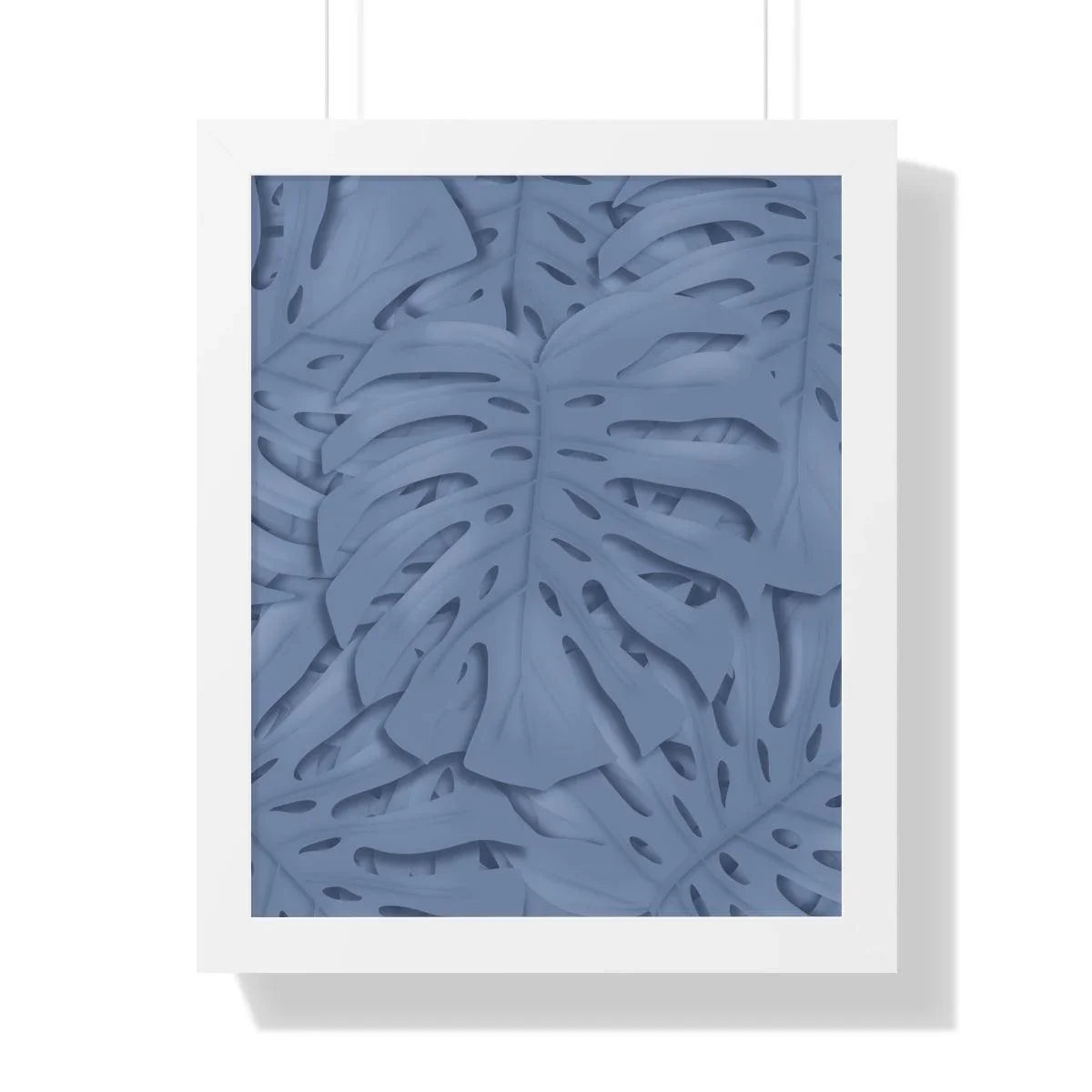 Slate Blue Monstera Framed Print, Poster, Laura Christine Photography & Design, Framed, Home & Living, Indoor, Paper, Posters, Laura Christine Photography & Design, laurachristinedesign.com