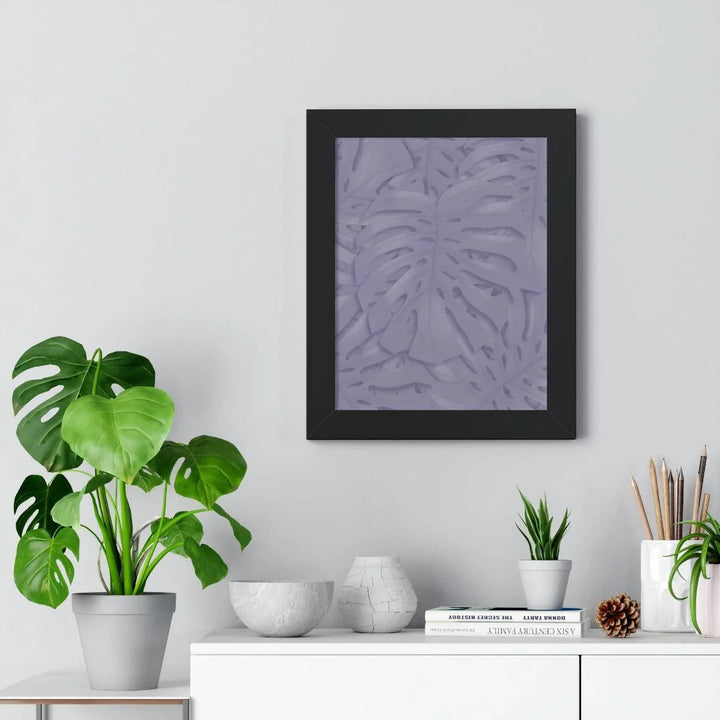 Violet Monstera Framed Print, Poster, Laura Christine Photography & Design, Framed, Home & Living, Indoor, Paper, Posters, Laura Christine Photography & Design, laurachristinedesign.com