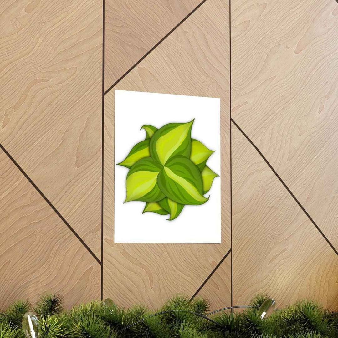 Philodendron Brasil Print – Botanical Wall Art on Museum Grade Paper Poster Unframed - The Potted Pixel