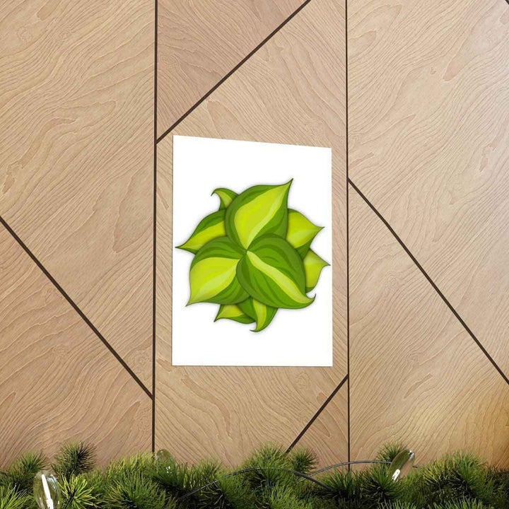 Philodendron Brasil Print – Botanical Wall Art on Museum Grade Paper Poster Unframed - The Potted Pixel