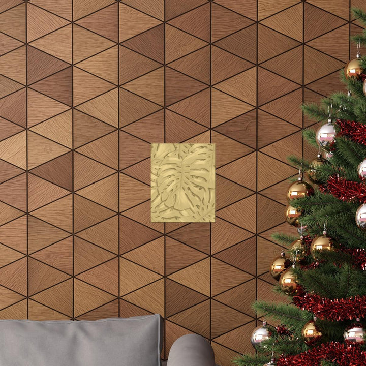 Golden Monstera Pattern Print, Poster, Laura Christine Photography & Design, Back to School, Home & Living, Indoor, Matte, Paper, Posters, Valentine's Day promotion, Laura Christine Photography & Design, laurachristinedesign.com