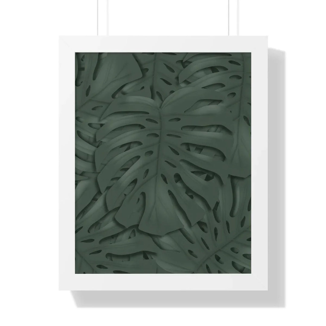 Deep Green Monstera Framed Print, Poster, Laura Christine Photography & Design, Framed, Home & Living, Indoor, Paper, Posters, Laura Christine Photography & Design, laurachristinedesign.com