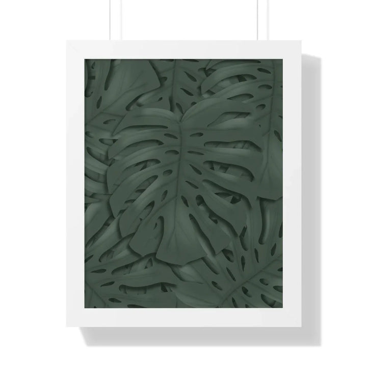 Deep Green Monstera Framed Print, Poster, Laura Christine Photography & Design, Framed, Home & Living, Indoor, Paper, Posters, Laura Christine Photography & Design, laurachristinedesign.com