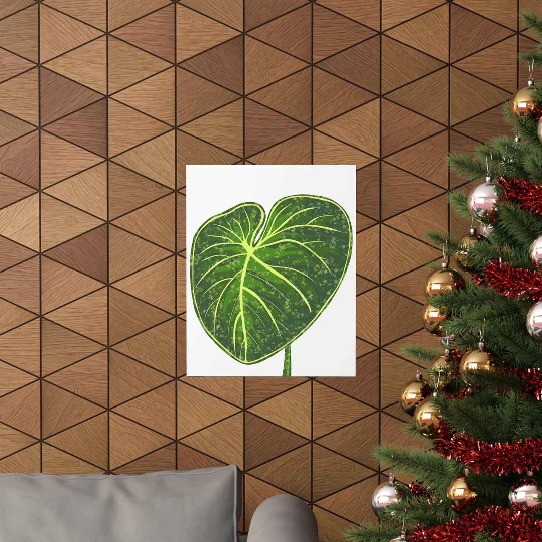 Philodendron Gloriosum Print Botanical Wall Art – Tropical Leaf Poster on Museum-Grade Paper - The Potted Pixel