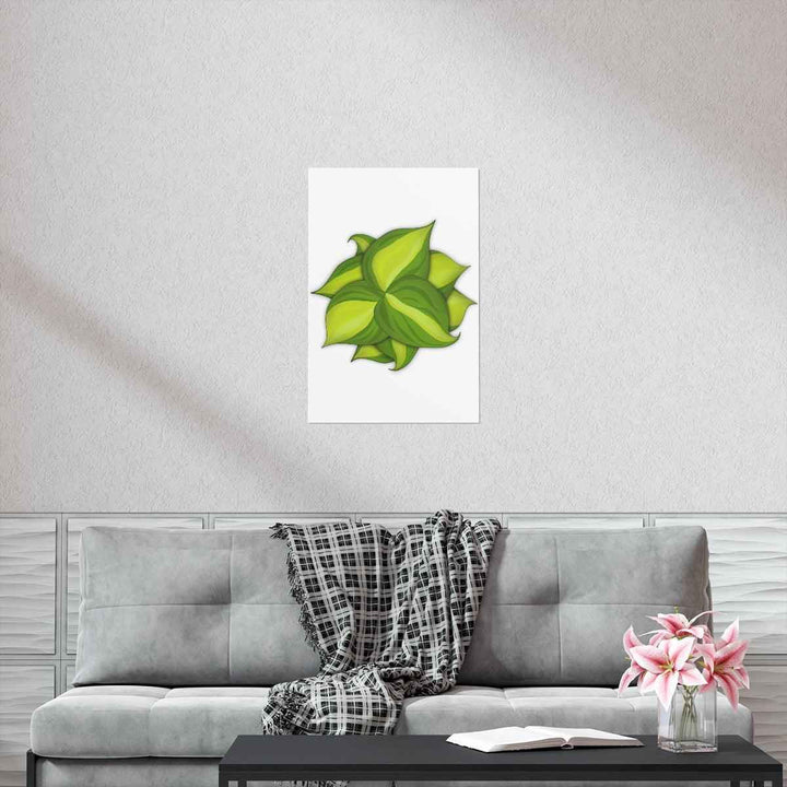 Philodendron Brasil Print – Botanical Wall Art on Museum Grade Paper Poster Unframed - The Potted Pixel