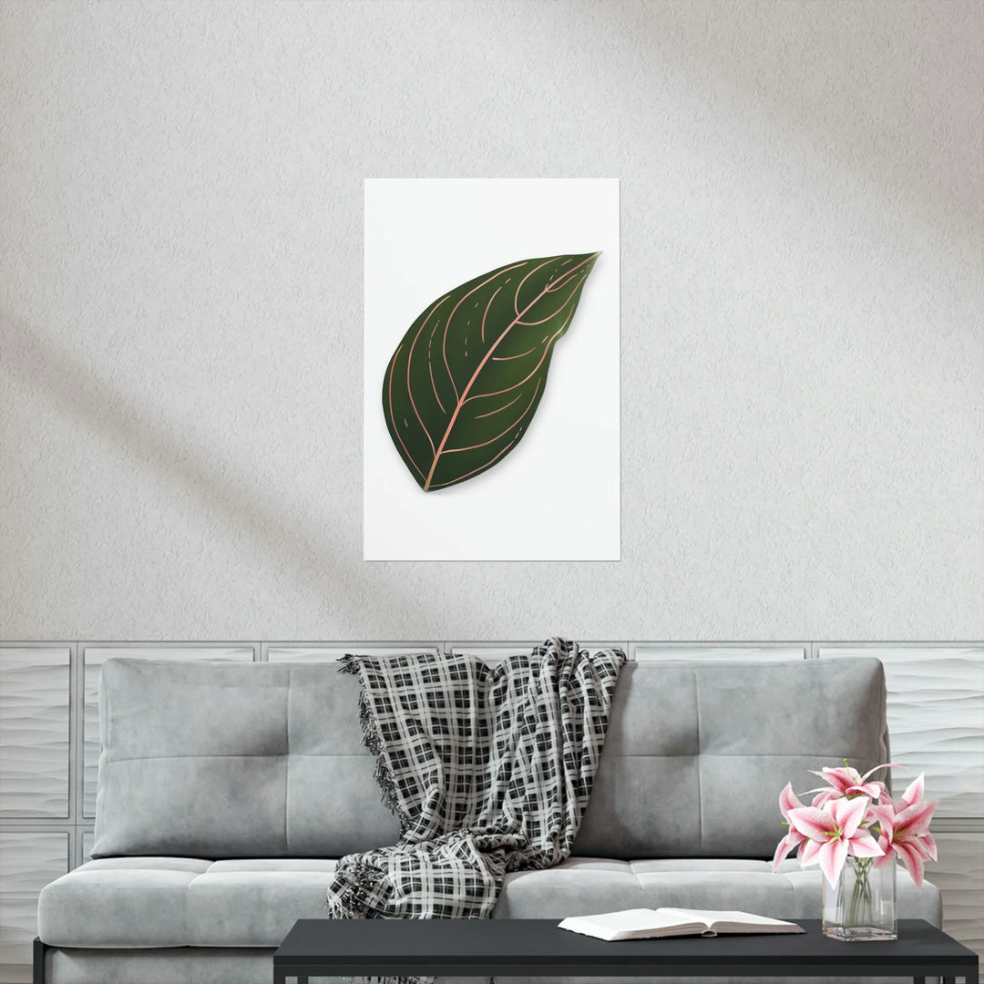 Aglaonema Rotundum Print Botanical Wall Art On Museum Grade Paper Unframed Poster Home Decor